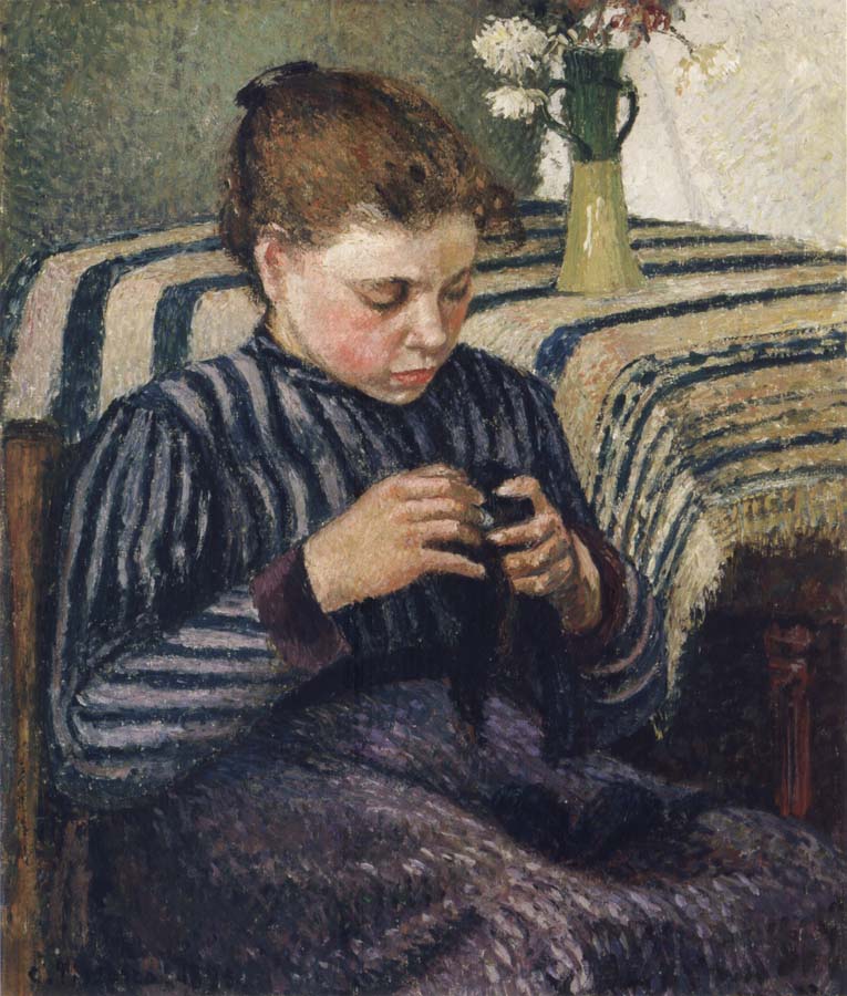 Camille Pissarro Woman sewing